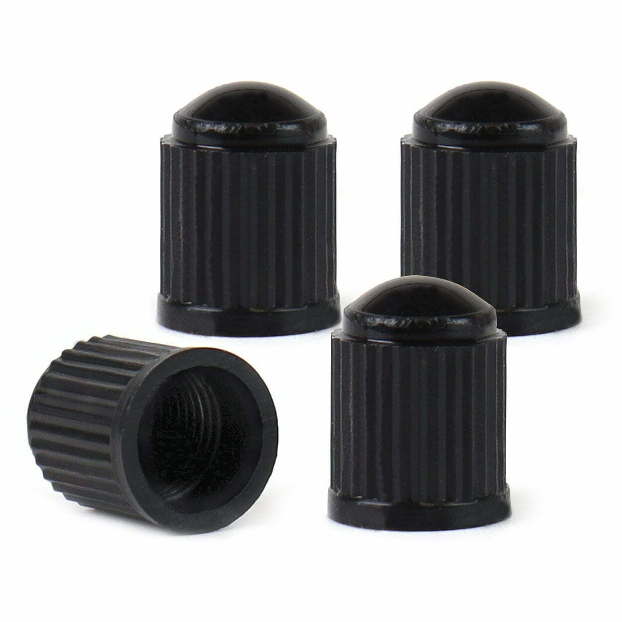 Transistor limit appeal Set 4 capacele auto din plastic pentru ventil, culoare Neagra • Prodrom •  De la scule de bază la echipamente avansate - avem totul!
