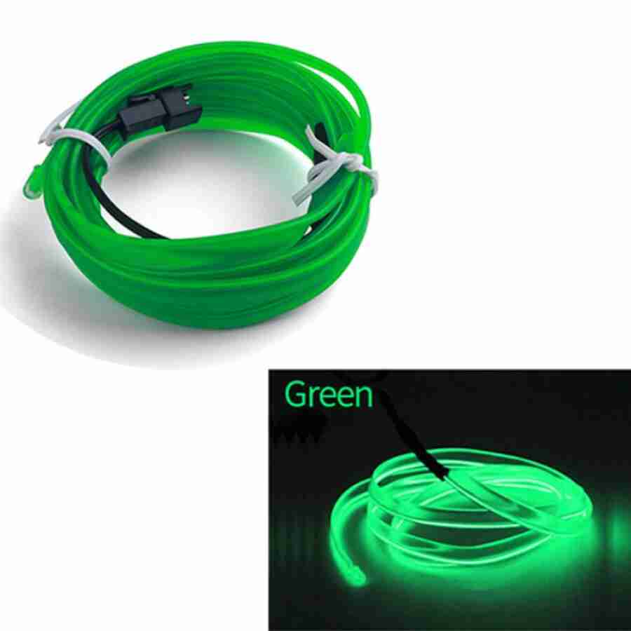 Fir Neon Auto "EL Wire" culoare Verde