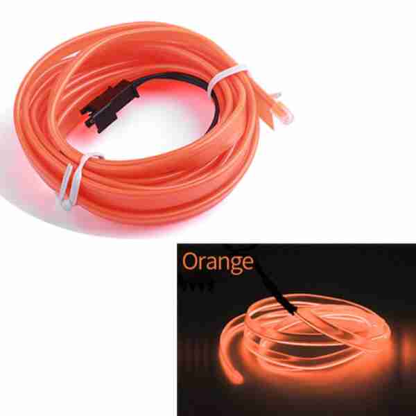 Fir Neon Auto "EL Wire" culoare Orange