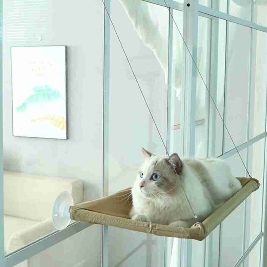 Hamac Elegant pentru pisica cu montaj pe geam
