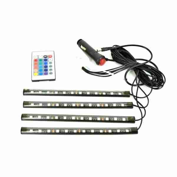 Lumini UnderCar LED - RGB pentru interior sau exterior cu telecomanda - 22cm Scule Prodrom