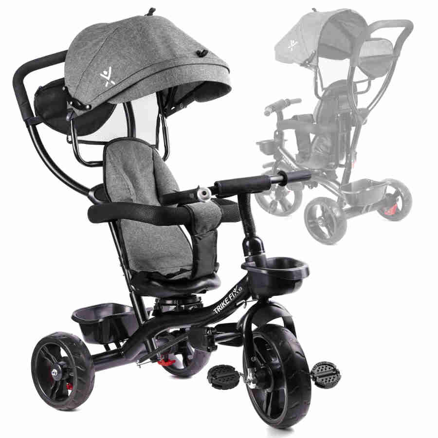 Tricicleta pentru copii Premium TRIKE FIX LITE - GRI Scule Prodrom