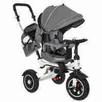 Tricicleta si Carucior pentru copii Premium TRIKE FIX V3 culoare Gri Scule Prodrom