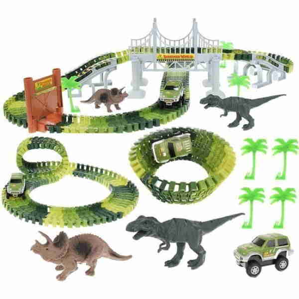 Pista interactiva Dino Parc cu 153 elemente