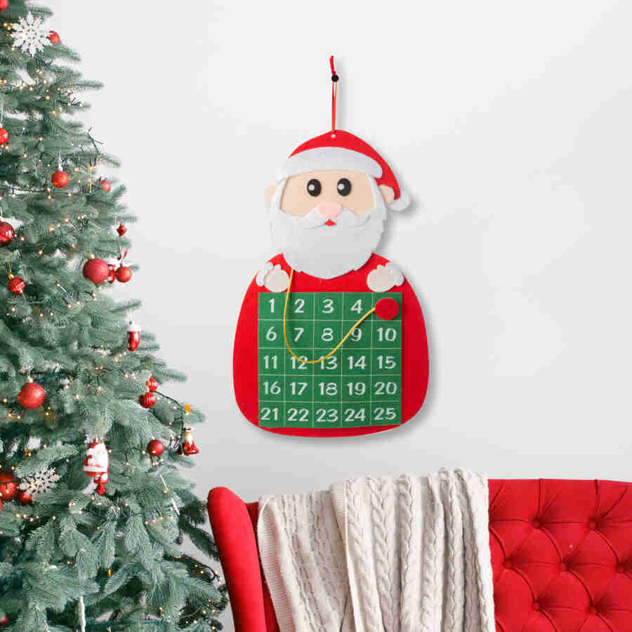 Calendar de Crăciun - cu Moș Crăciun - cu marker cu arici Scule Prodrom