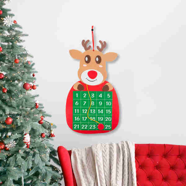 Calendar de Crăciun - ren - cu marker cu arici Scule Prodrom