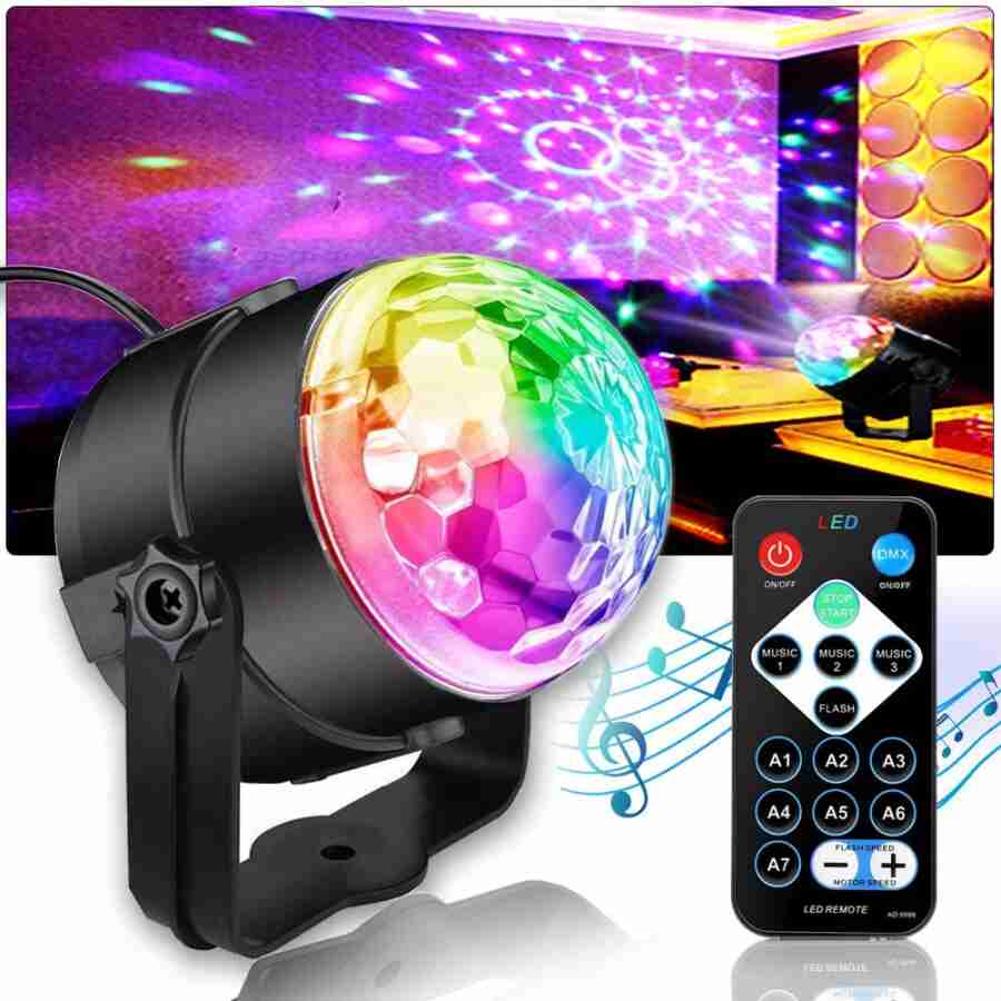 Proiector Disco LED RGB cu telecomanda si senzor de sunet - Bila Disco pentru petreceri Scule Prodrom