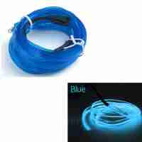 Fir Neon Auto "EL Wire" culoare Albastru