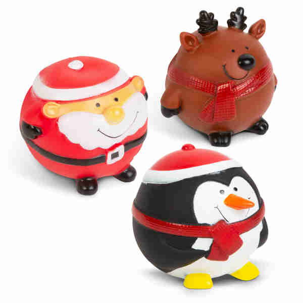 Jucărie pentru căței - motive de Crăciun - cu sonerie - 3 tipuri Scule Prodrom