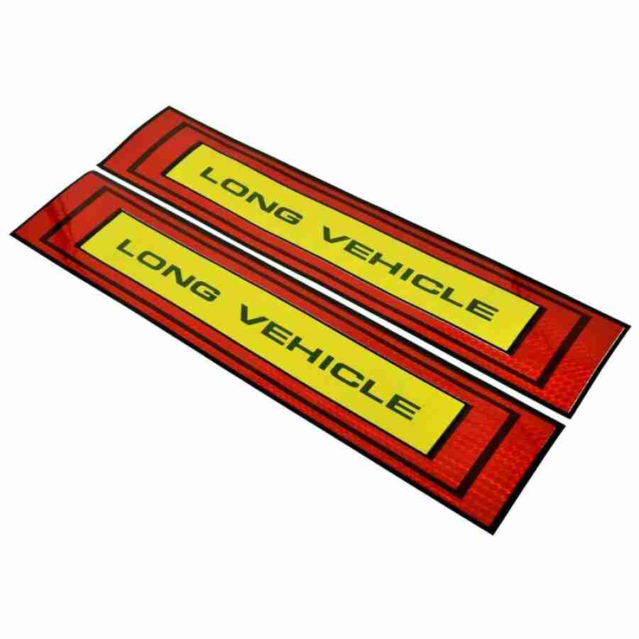 Set sticker reflectorizant pentru camion " LONG VEHICLE " 50 x 10cm Scule Prodrom