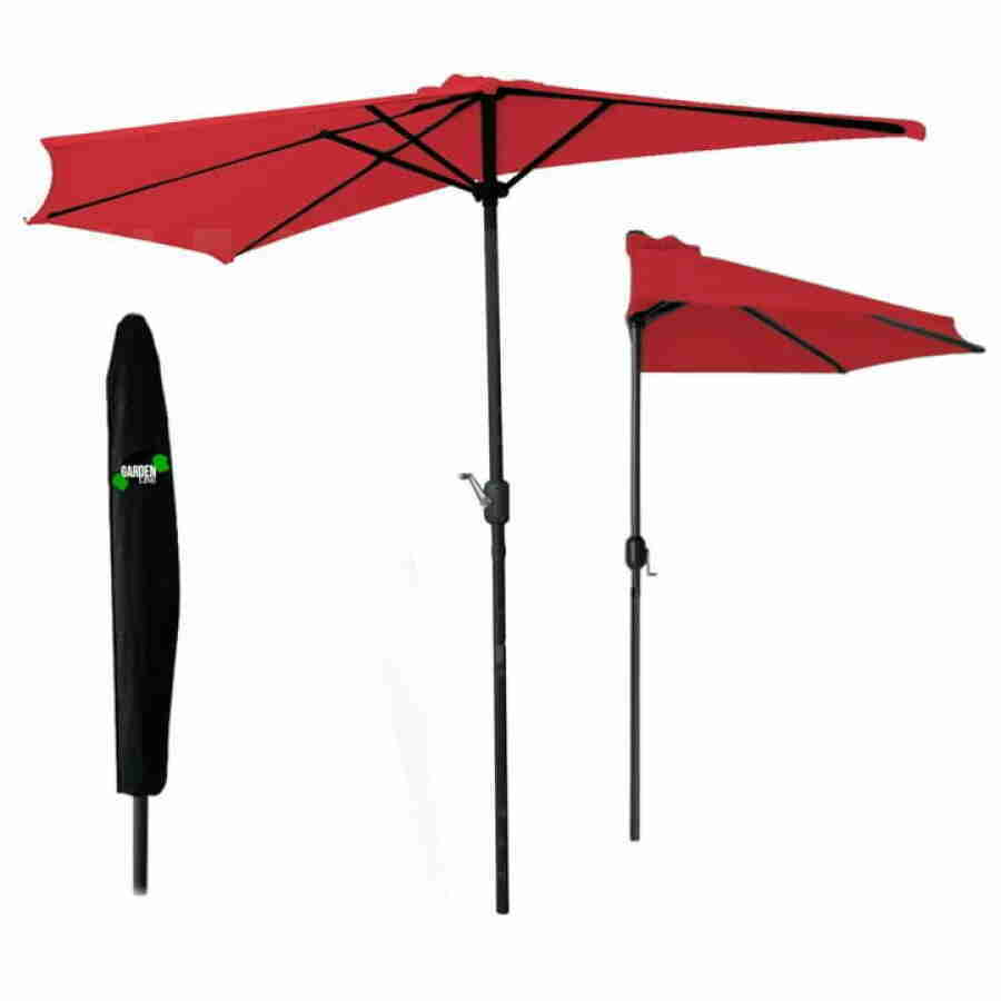 Umbrela pentru balcon rosie 2.7 m