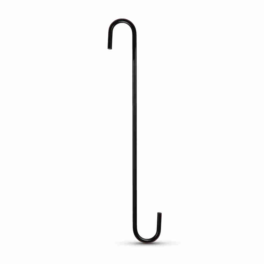 Cârlig pentru atârnat ghivece - negru - 30 x 4