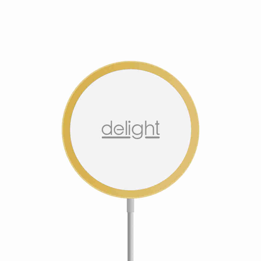 Delight - Platformă magnetică de încărcare fără fir – Type C - auriu