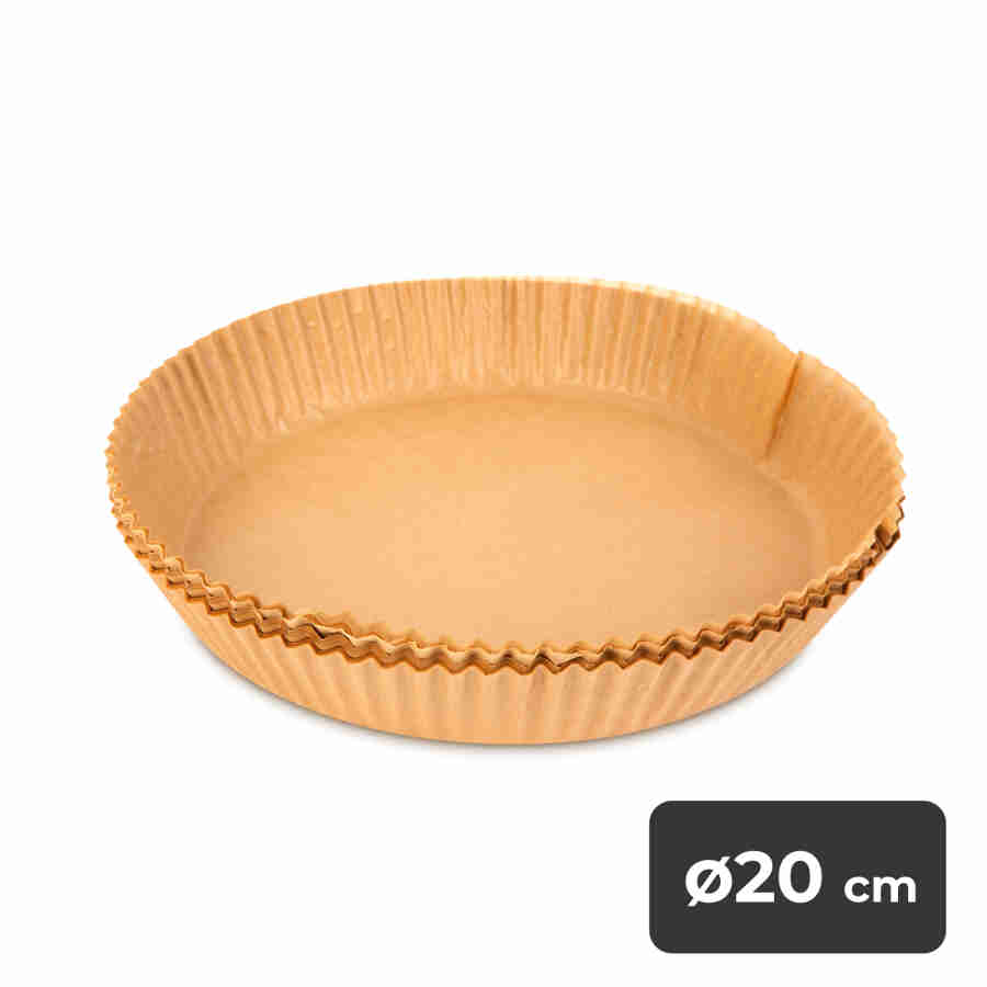 Hartie de copt pentru friteuza cu aer - rotunda - 20 cm - 50 buc/pachet