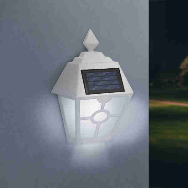 Lampa solara LED - alb